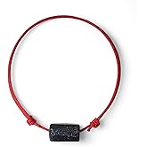 Black Tourmaline Red String Anklet for Women Men Teen - Ankle Bracelet Protection Surfer Cord Waterproof Adjustable Minimalist Jewelry Unisex Beach Summer Bead Accessories