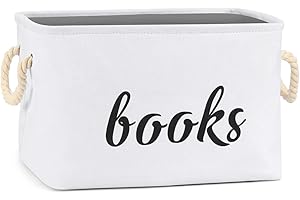 GIRVEM Books Storage Basket, Organizer Box for Baby, Kids or Pets - Storage Bins