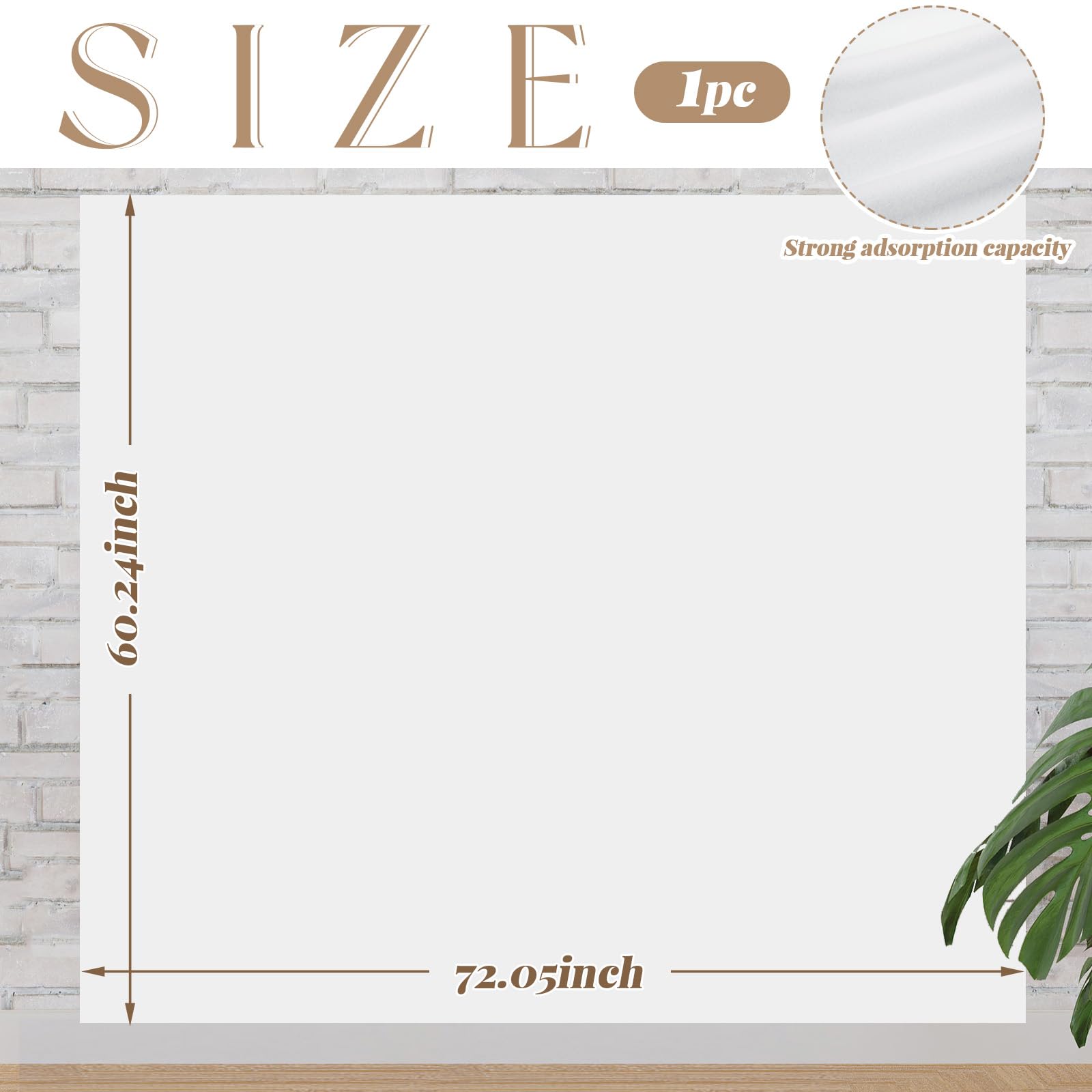 Buryeah 1 Pcs Quilt Design Wall Fabrics 72 in x 60 in with No Grid Lines Flannel for Quilting Design Wall Sewing Supplies for Craft Sew Display Double Sided Fleece (White)