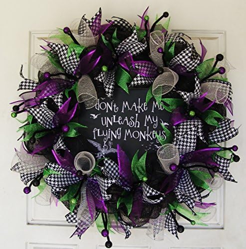 Wizard of Oz, Flying Monkey, Deco Mesh Wreath, Halloween, Halloween Decor, Wreath, Front Door Wreath, Halloween Wreath, Mesh Wreath