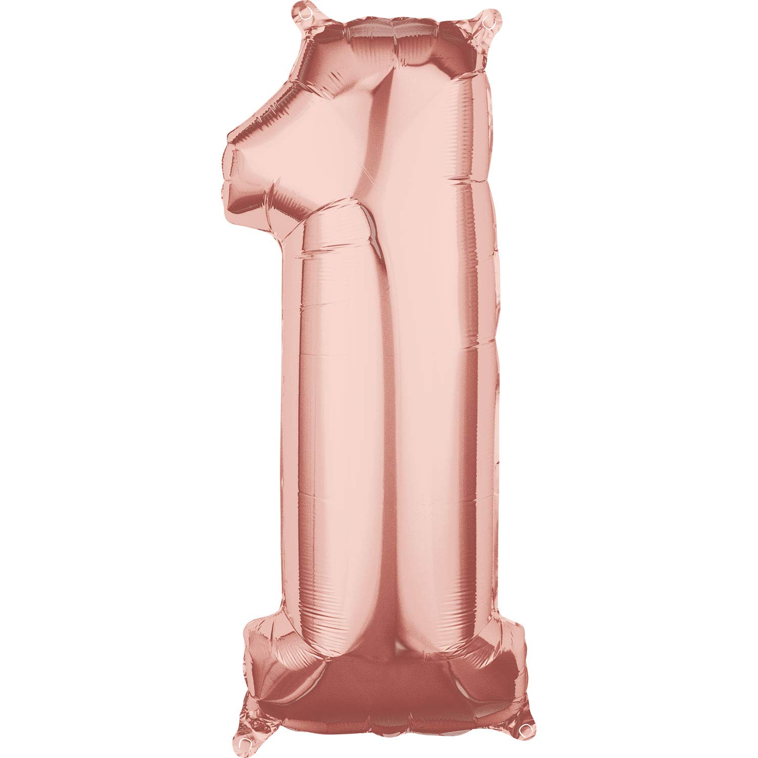 Amscan 3659401 Mid Size Number 1 Rose Gold — image 1