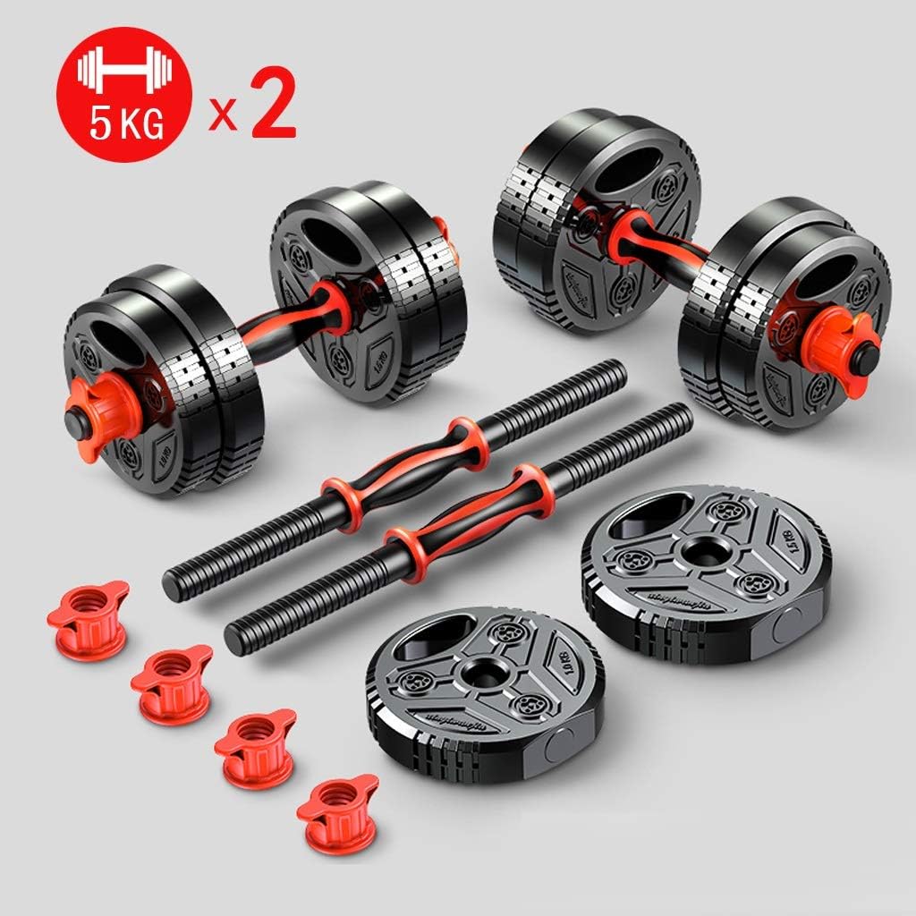 Heclong Adjustable Weight Barbell Set Dumbbells Fitness for Home Bodybuilding Training Equipment Men and Women Workout Work Out