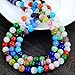 YUEAON 100PCS 8mm Natural Gemstone Beads Round Cat's Eye Loose Stone Beads for Jewelry Making DIY Bracelets neckalce Wholesale-Bulk lots-30 inches Strand-Colorful-Polished