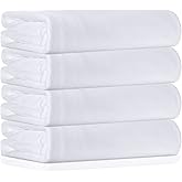 Macarrie 4 Pieces Oversized Bath Towels Luxurious Beach Towels 400GSM 40 x 80 Inch Large Soft Microfiber Towel Jumbo Bath Towels for Adults Pool Sports Beach Party Sublimation Towel DIY Gift(White)