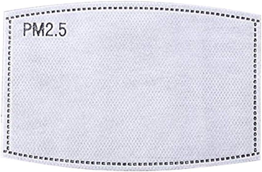 Mask Filter, 1 Pcs PM2.5 N95 4-Layered Activated Carbon Filter Face Mask Breathing Insert Anti Haze Mouth Mask Filters for Outdoor Activities (12x8cm)