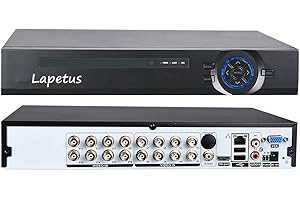 Lapetus 16CH 1080N Hybrid 5-in-1 AHD DVR (1080P NVR+1080N AHD+960H Analog+TVI+CVI) Standalone DVR CCTV Surveillance Security 