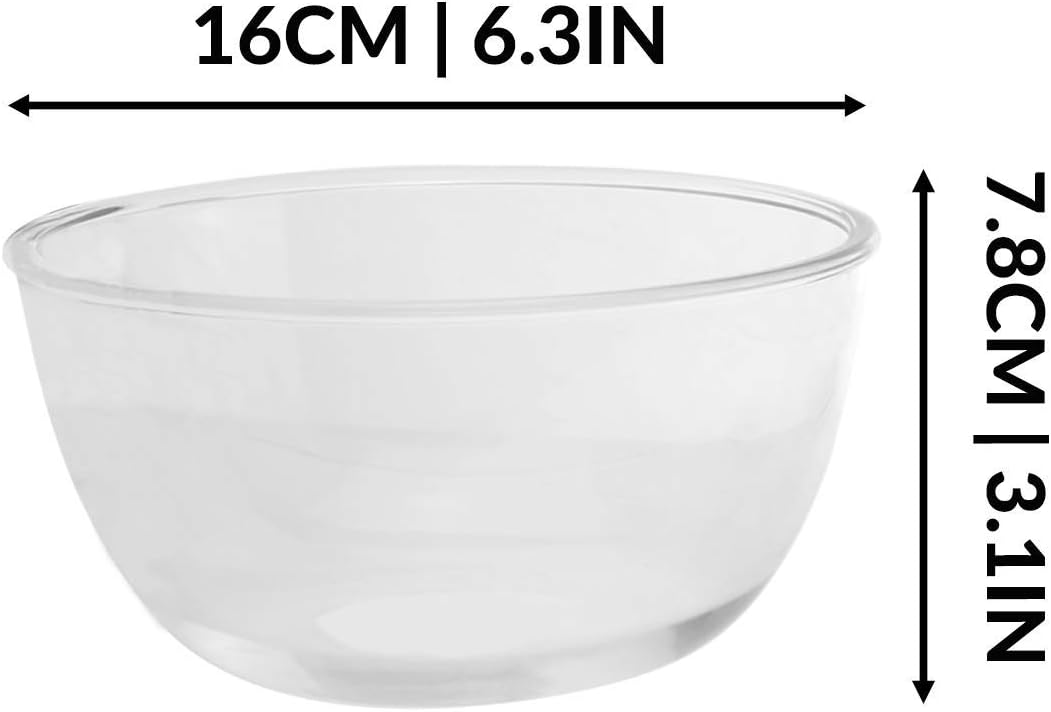 Glass Mixing Bowls - Set of 3 | Thick Glass Cooking & Baking Bowls | Oven Bowl | Dishwasher, Microwave & Oven Safe | Dessert Bowls | M&W - Image 5