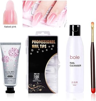 Pawaca Kit Dextension De Doigt En Gel Avec Faux Ongles