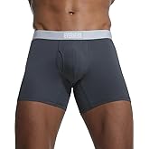 Everhero Men's Underwear Boxer Briefs Ultra Comfort Cotton Underwear Moisture-Wicking Breathable Boxers for Men 2-4Pack