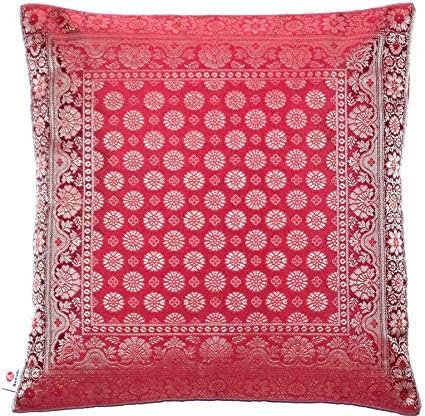 Amazon Com Wine Red Silk Pillow Case Pillowcase Cushion