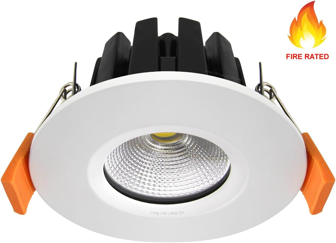 6w Modern LED Recessed Fire Rated Ceiling Down Light IP65 Cool White