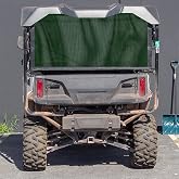 GrilleAdz Rear Mesh Dust Screen Fits Honda Pioneer 1000-5 (Dark Green)