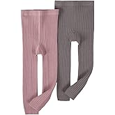 Toddler Baby Basic Ribbed Sweater Leggings Infant Kids Footless Tights Little Girls Dress Bottom Top Pants