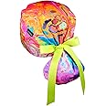 CALOMED Scrub Cap for Women and Men, Ponytail Scrub Caps, Working Hat, Head Cover with Ribbon Ties and Buttons, Long Hair