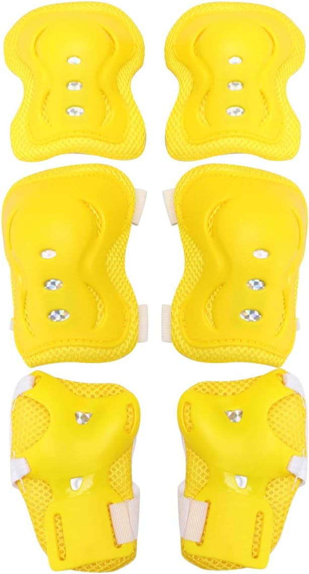 TOYANDONA 6pcs Kids/Youth Knee Pads Elbow Pads Wrist Guards Set Protective Gear Set for Roller Skates Cycling, Bike - Image 5