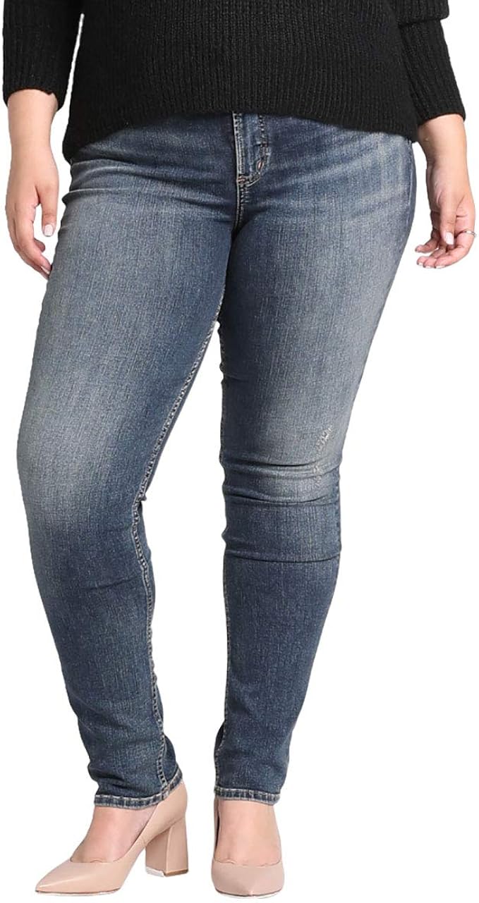 silver curvy jeans