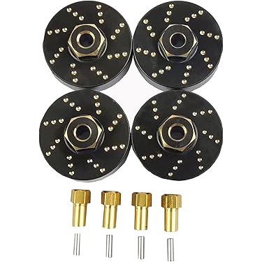 Neumáticos Rc Negros Y Negros, 4 Piezas, Con Aleta De Cubo 1 | Envío Gratis