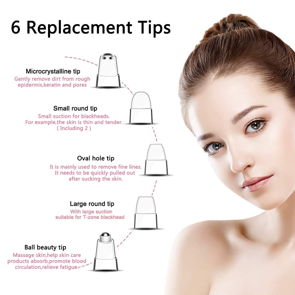 X-CHENG Blackhead Remover Vacuum - 2020 Upgraded Blackhead Suction Tool with Hot Compress - USB Rechargeable Pore Vacuum-Facial Pore Cleanser Suction Tool with LED Display-Suction Force for All Skin.: Beauty