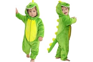 NXLGYDZ Unisex Baby Animal Onesie Flannel Hooded Romper for Infants Toddlers (0-3 Years) Winter Jumpsuit for Boys and Girls