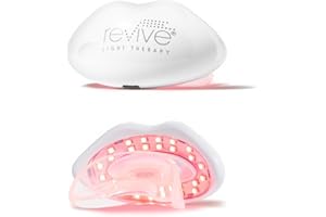 REVIVE LIGHT THERAPY reVive Lux Collection Lip Plumper Device, LED Light Therapy Products for Lip Care, At-Home Infrared, Red & Amber Therapy for Smooth, Hydrated, Healthy-Looking Lips