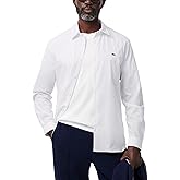 Lacoste Mens Long Sleeve Slim Fit Poplin Button Down Shirt