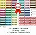 Large Home Moving Labels Set | 200 Color Coded Room 5-Bedroom Box Stickers with Custom Fragile Stickers | 1.2