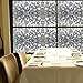 bofeifs Non-Adhesive Window Film Cobblestone No-Glue 3D Window Flim for Bathroom or Kitchen,17.7x78.7 Inch