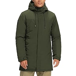 CAMELSPORTS Mens Winter Coats Long Warm Jacket with