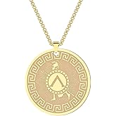 Chereda Greek Hero Achilles Necklace For Men Women Strength And Invincibility Talisman Greek Mythology Jewelry Stainless Steel Necklace