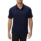 MIER Mens Polo Shirts Dry Fit Short Sleeve Performance Golf Shirt Moisture Wicking Athletic Casual Collared T-Shirt