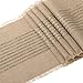 Ling's moment 14 x 108 inches Fringe Burlap with Striped Sparkly Glitter Champagne Gold Table Runner for Rustic Spring Wedding Birth Party, Primitive Country Decor, Farmhouse DecorationsB