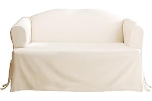 SureFit Duck Slipcover Parent Variation (Sofa T-Cushion, Natural)