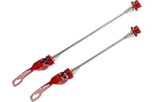 X AUTOHAUX 1 Pair Front Rear Bicycle Quick Release Axles Skewers Lever Aluminum Alloy 145mm 185mm for MTB Bike