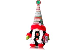 BENEKIY Christmas Gnomes Plush, 11 inch Handmade Santa Tomte Swedish Gnome Scandinavian Figurine Nordic Gnomes Plush Christmas Elf Doll Christmas Decoration Ornaments Home Decor Gift(Mrs Gnome)