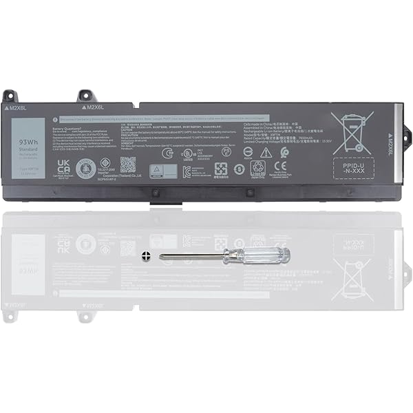 Amazon.com: EPYOBW X9FTM Laptop Battery 93Wh 7650mAh 6-Cell 11.55V 