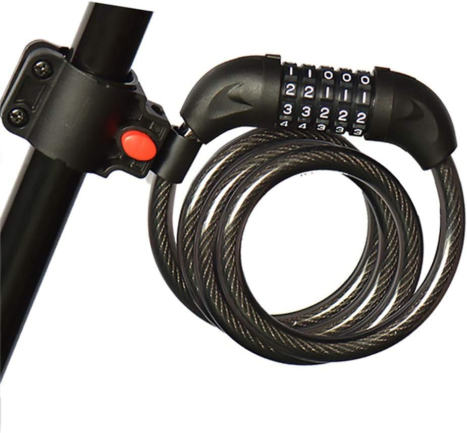 ZXASDC Bike Lock Cable, High Security Coiling Cable Lock ...