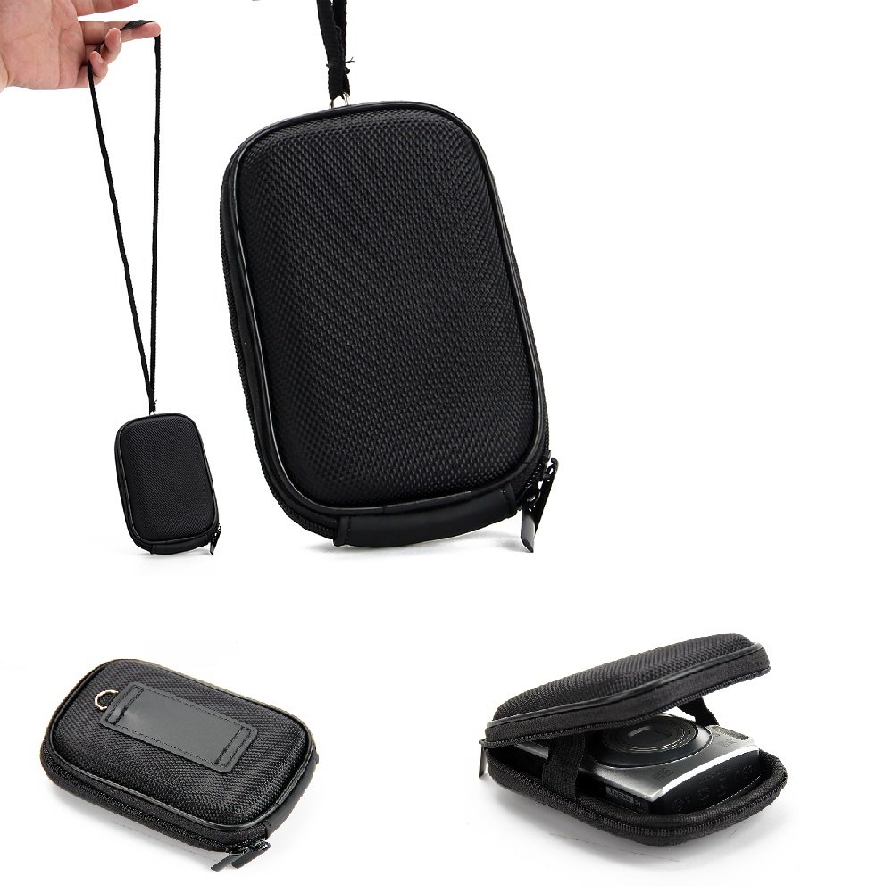 K-S-TradeCamara Case For Nikon Coolpix A10 Hardcase, Carry Case For Compact Camera Compatible With Nikon Coolpix A10, Black | Shock Proof Protective Bag Light Weight -