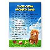 Chow Chow Property Laws Fridge Magnet Funny