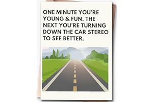 Fwnrmd Funny Birthday Cards, Funny Birthday Cards for Men & Women, Happy Birthday card for Husband & Mom, 40th 50th 60th 70th 75th Birthday Card