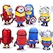 Despicable Me Minions Superheroes Action Figures 8pcs/set Toys Size ~ 3.5 inch