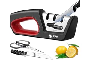 KitchenProfessional4 in 1 Blade Sharpening ToolSharpens Chef's Knives UpgradedKitchen KnifeSharpener to Restore Non-SerratedK