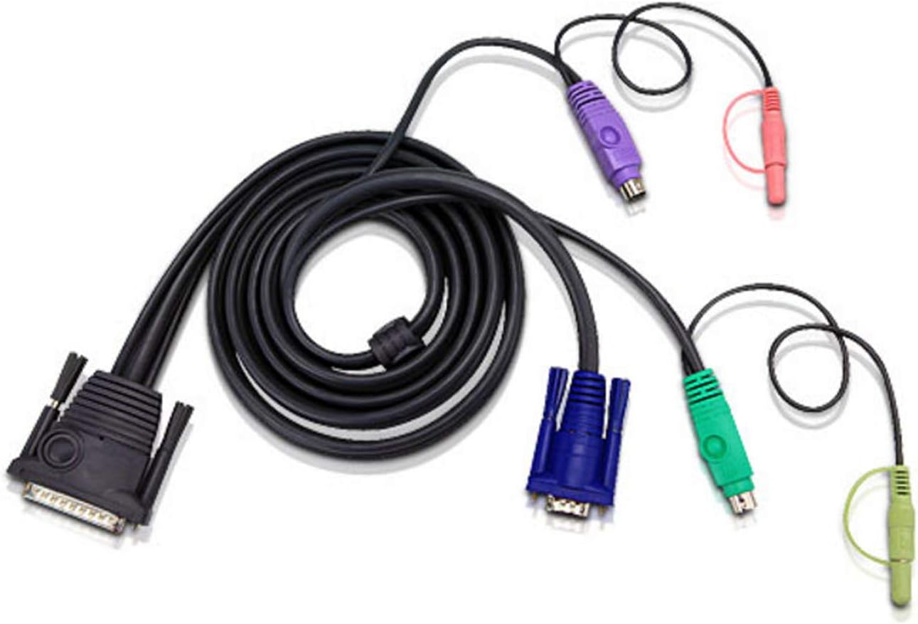 M M 1 x HDB-15 , PS/2, 6-Pin Mini-DIN, HDB-15, 3.5mm Jack, DB-25 Switch ...