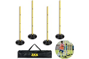 AKA SPORTS GEAR Agility Pole Accessory- Pole & Base Accessory for Soccer/Dog Agility Training