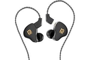 KBEAR KS1 Earphones in Ear Monitor Super Bass Wired Earbuds, Crystal Clear Sound IEM Headphones, High Resolution Noise Cancel