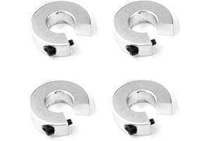 XIAOSHI 4pcs SBR Linear Rail Stop Collars Aluminum Alloy Shaft Limit Fixing Rings CNC Parts Tool Linear Rail Shaft Stop Collars (16mm, 4)