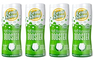 Lemi Shine Dish Detergent Booster Powder, 12oz, Natural Citric Extract (4)