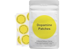 ANSUE Dopamine Patches – 30 Vegan Mood Support Patches – Daily Mental Wellness, Motivation & Positivity – Promotes Natural Dopamine and Serotonin Balance for Clarity & Energy