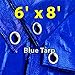 TARPATOP Multi-Purpose Blue Poly Tarp - 6x8 ft with Grommets - Rot, Rust, UV Resistant - Weatherproof Covers for Camping, Farming, Vehicles