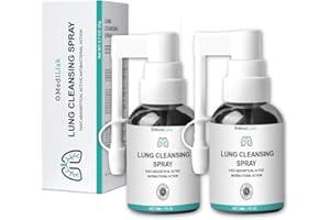MediLisk Lung Cleansing Spray for Lung Cleanse, Respiratory Support and Mucus Relief To Breath Easy - All Natural, Hypoallerg