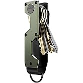 MINBERAND Key Organizer Compact Key Holder Metal Key Chain Minimalist key case key holder for keychain Secures 1-5 Keys